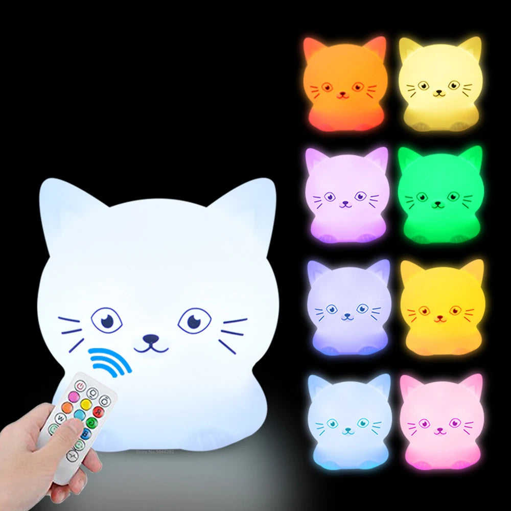 Owl LED Night Light Touch Sensor Remote Control