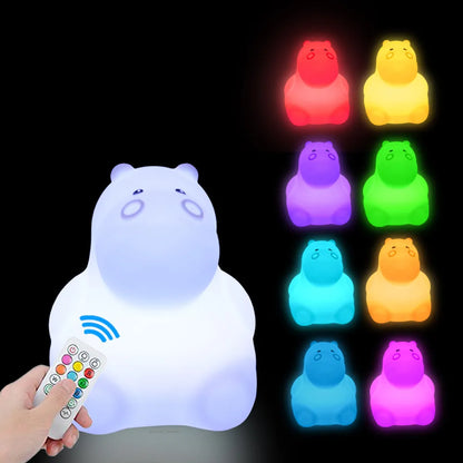 Owl LED Night Light Touch Sensor Remote Control